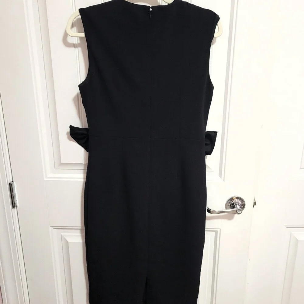 Alexia‎ Admor Black Double Bow Cocktail Dress in Size Medium